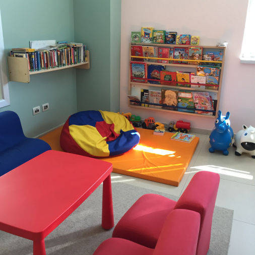 Unità Operativa di Protonterapia: l'angolo dei libri per bambini
