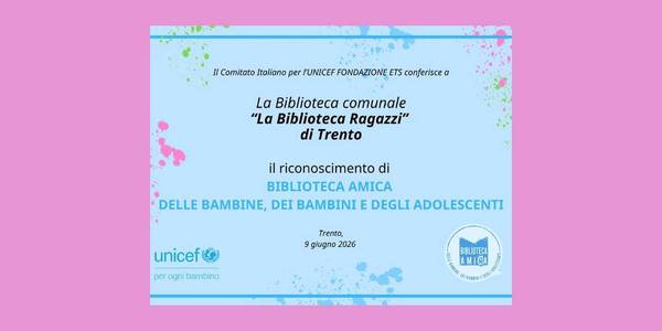 Immagine decorativa per il contenuto Biblioteca amica delle bambine, dei bambini e degli adolescenti