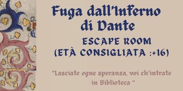 Immagine decorativa per il contenuto Escape room in occasione del Dantedì