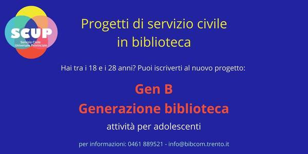 Immagine decorativa per il contenuto Servizio civile in biblioteca 2026/2027